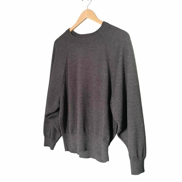 Athleta Hanover Sweater Merino Wool Thermolite Pullover Charcoal Gray Size Small - Picture 4 of 9